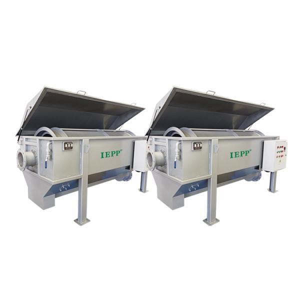 IEPP Manufacturer Ss316 10 Micron Mesh WWTP STP Wastewater Treatment Fiber Filter Recycling Water Automatic Rotary Drum Screen
