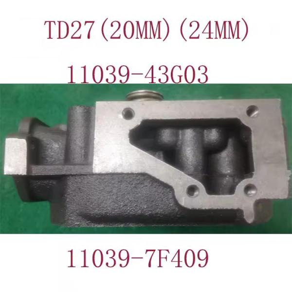 Cast Iron TD27 Cylinder Head 110397F409 Customizable For Nissan Terrano