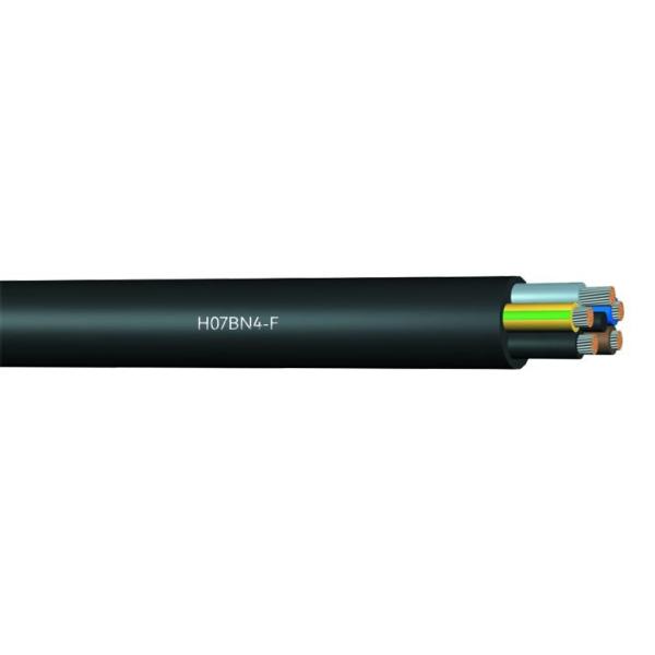 638TQ / H07BN4-F Rubber Flexible Cable HOFR Trailing WIth Annealed Copper Conductor