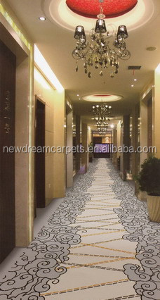 100% Nylon Printing Hotel Carpet for Reception Room and Bed Room in Various Colors