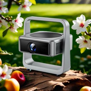 D5 Netflix Licensed Projector with FHD Native 1080P Resolution and 350-400 ANSI Lumens Brightness Running Linux System with Official Streaming Apps