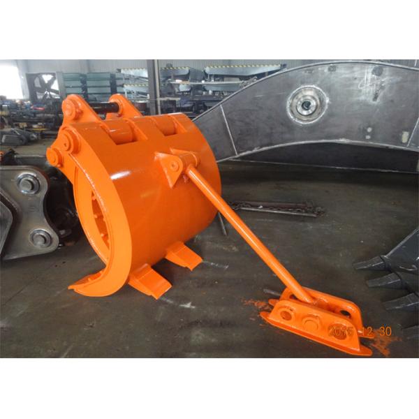 Mechanical Type Heavy Duty Rock Grapples For Excavators Hitachi ZX330