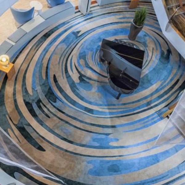 Custom Fashion Design Soundproof Axminster Cinema Home Theater Carpet For Hotel Living Room