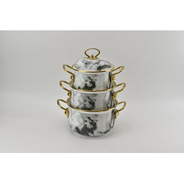 Enamel Cookware Casserole Pot Set Home Kitchenware Cooking Pot OEM Size