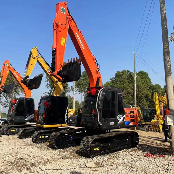 Japonês ZX120 Hitachi Equipamento Pesado 2a mão Excavadora de movedor de terra
