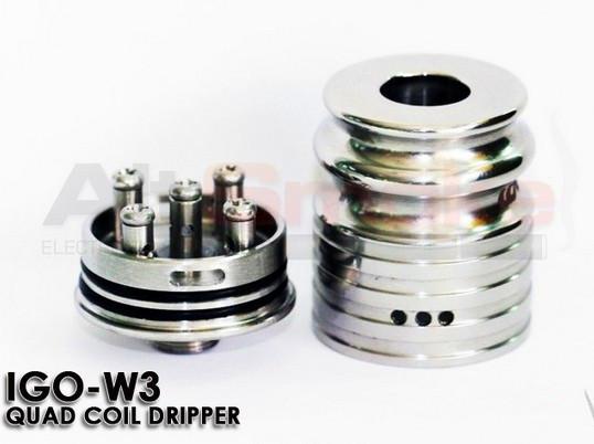 China supplier stainless steel rba igo w3 atomizer factory price on time shipping for igo
