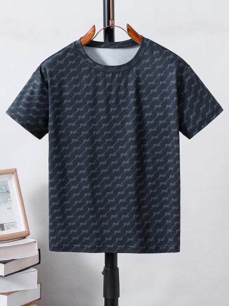 Custom Children Short Sleeve T Shirts With 100% Cotton 180gsm Fabric Material