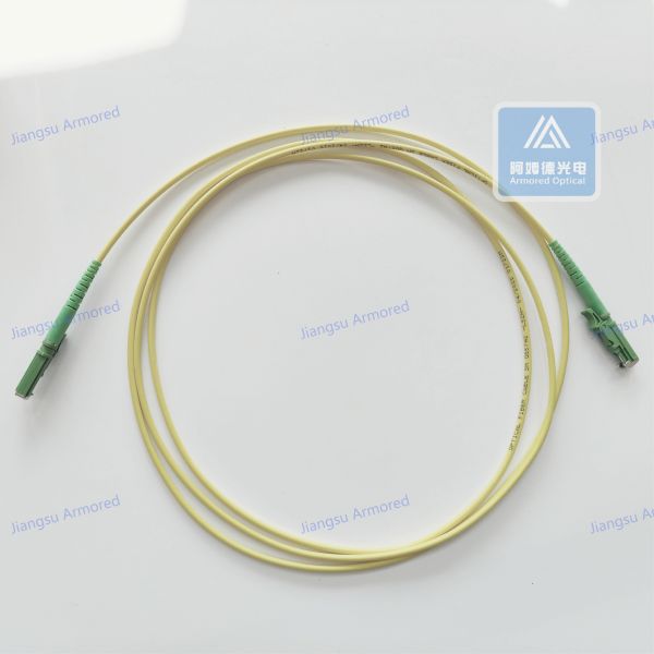 Simplex SM E2000-E2000-2M Fiber Patch Cord 2.8mm Yellow LSZH Patch Cable Assembly