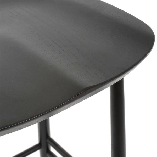 Commercial Furniture Modern Bar Chairs Plywood Seat Bar Stool Solid Ash
