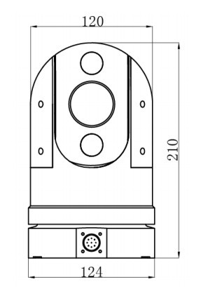 Auto Tracking 18X Optical Zoom Police Car Cameras Speed 1.3MP AHD PTZ Camera