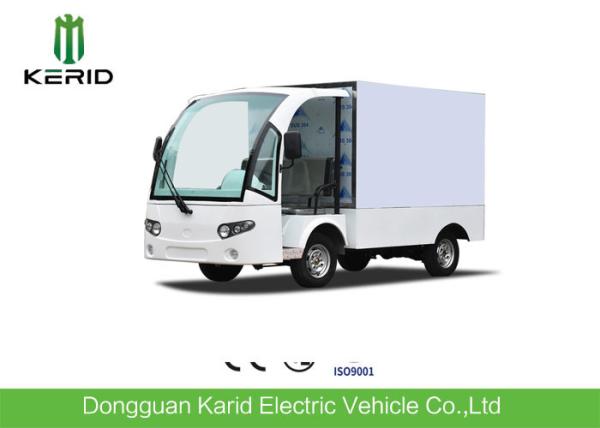 Electric Carry Van With Enclosed Loading Box / Food Or Goods Electric Delivery Vehicles
