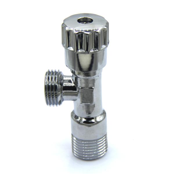 Full Copper Angle Stop Plastic Handle Hot And Cold Water Switch For Bathroom Kitchen