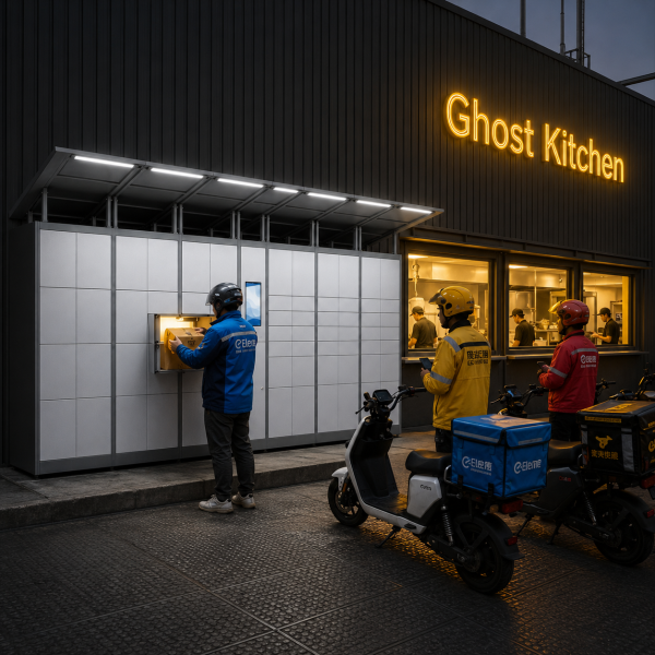 Winnsen Food Grade Smart Parcel Locker Temperature Controlled 24/7 for Ghost Kitchen
