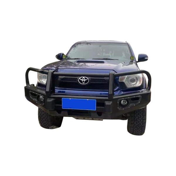 2pcs Powder Coated Car Body Kit for Toyota Tacoma Front Bumper Rear Bumper Protection