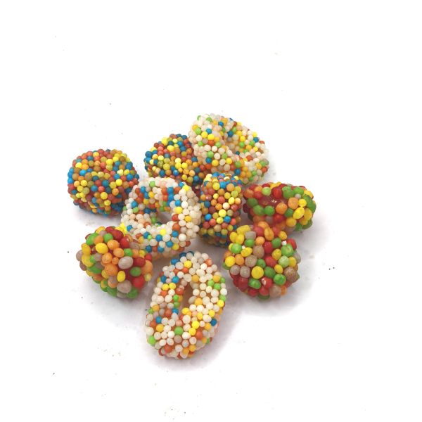Colorful Assorted Gummies with Multiple Fruit Flavors - Soft and Chewy Soya Bean Snacks