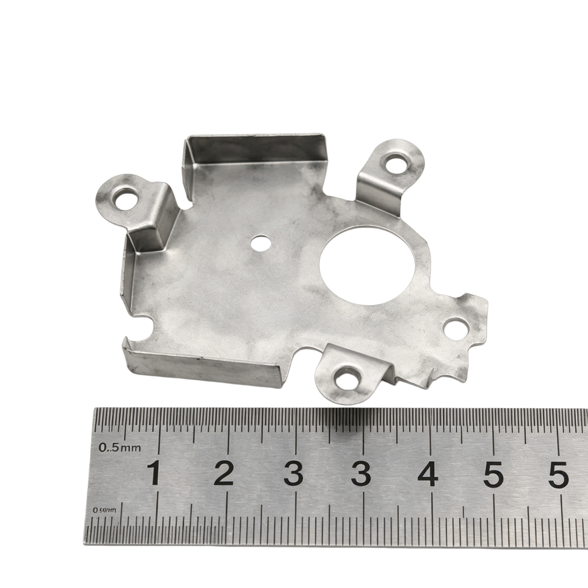 3D Precision Sheet Metal Stamping Mounting Base with Multi-Stage Progressive Die Stamping for Custom OEM Manufacturing in Stainless Steel
