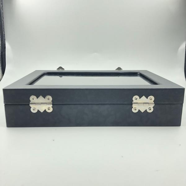 Customized Lapel Pin Display With Plastic Transparent Window Box Double Lock