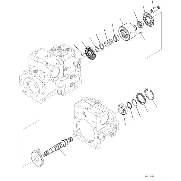 720-2G-00010 720-2G-01010 720-2G-00011 720-2G-04110 For Komatsu D61EX-23 D61PX-23 D61PXI-23 D61EXI-23 Bulldozer Hydraulic Main Piston Pump Original Hydraulic Parts