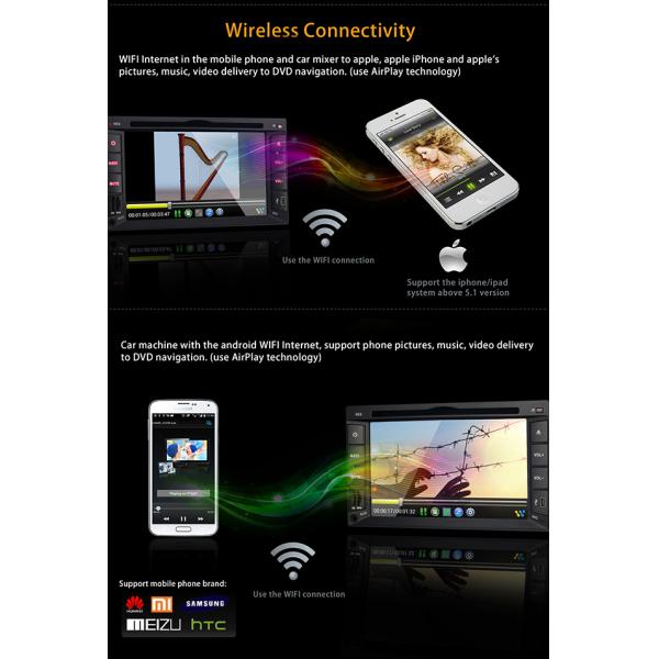 Ouchuangbo Universal Car DVD GPS Navigation Android 4.2 System USB iPod 3G Wifi Radio Player OCB-2815B