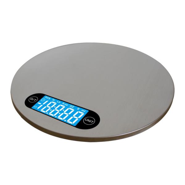 Balance de cuisine numérique multifonctionnelle 5 kg Balance électronique en acier inoxydable pour la pesée des aliments avec grand bol amovible