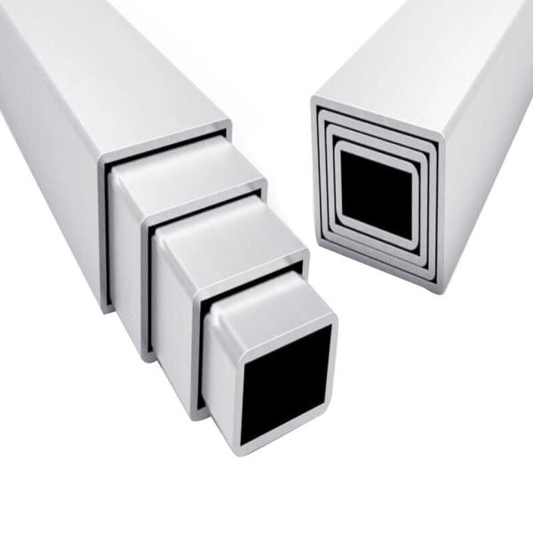6063 6061 Aluminium Hollow Pipe , Aluminum Alloy Tube With Rectangular Square Shape