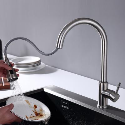 Single Hole High Arc Kitchen Faucet Mixer 360 Degree Rotating Spout IPX5