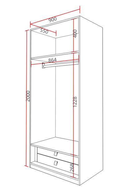 Armário de quarto moderno Armário de quarto minimalista Custom Armário de quarto Armário de móveis de quarto