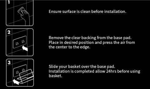 35.5cm Silver Color WGO Washable Bathroom Shower Caddy Clear Accessories Set