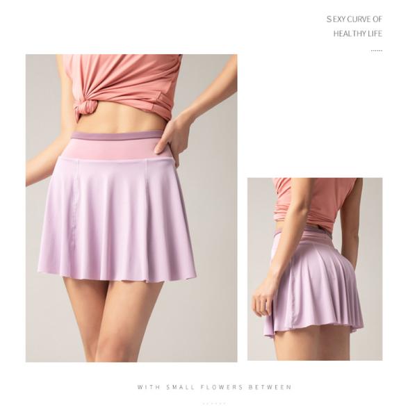 Юбка тенниса сетки Skorts гольфа кармана женщин Breathable с разминкой шортов