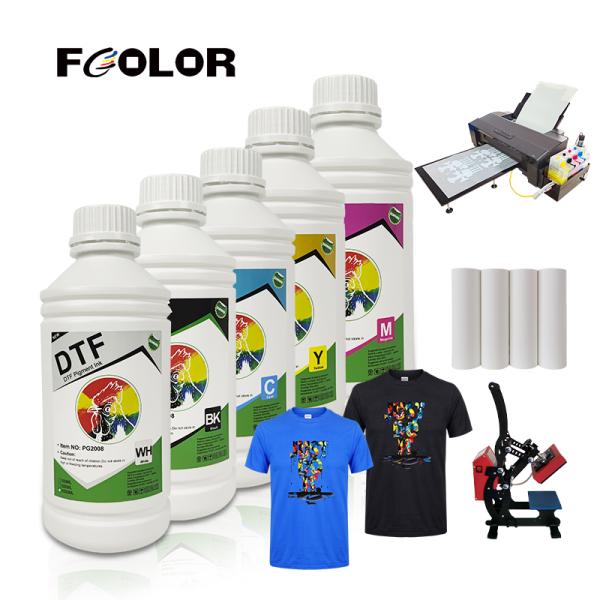 MSDS 1000ML White Transfer DTF Ink for Epson I3200 4720 XP600 PET Film Printing