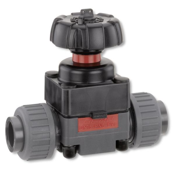DN12 Practical PVC Pressure Relief Valve , Lightweight Air Actuated Diaphragm Valve