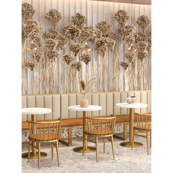 Wholesale High Quality Durable Pretty Commercial Wooden Restaurant Booth Sofa and Restaurant Table Chairs Set