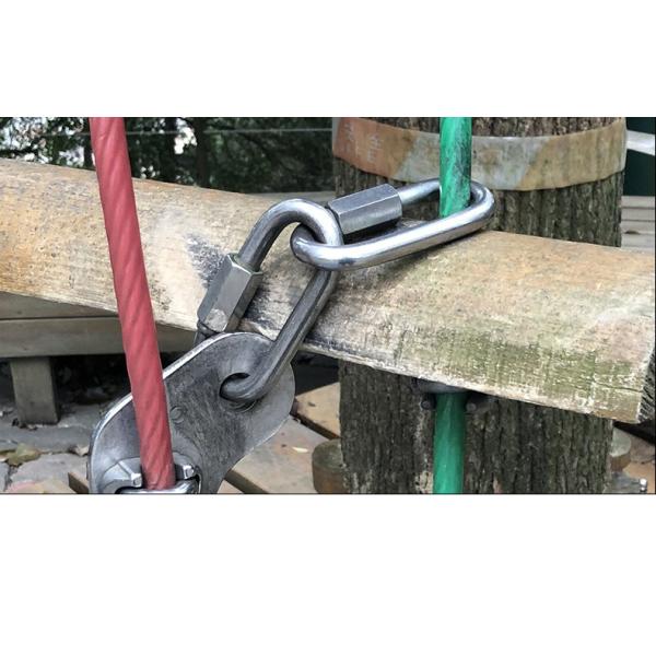 Нержавеющая сталь Meilong Lock 12KN O Форма 73.6 мм Длина 36.5 мм Ширина