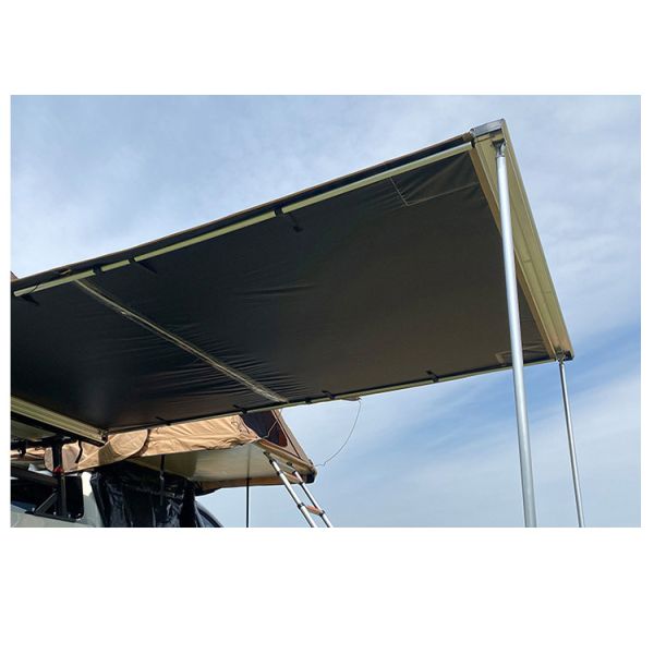 Waterproof Retractable Car Awning Tent Outdoor Car Roof Side Awning for SUV LED Light 4x4 Awning Car Sunscreen Canopy