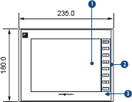 V9 Series FUJI Electric HMI 24V DC Operational Touch Panel Monitouch V9080ICD