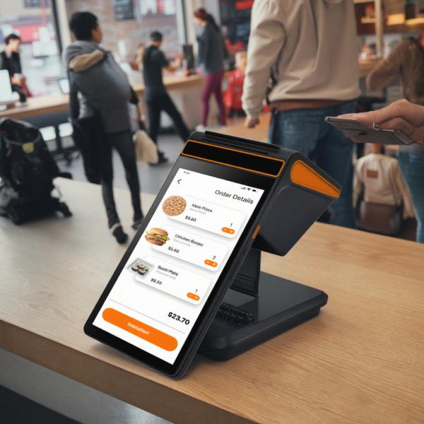 Customized Intelligent POS Portable Android Handheld Device With Printer