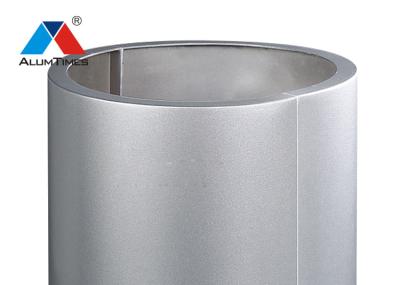 PVDF Coating 3mm Aluminum Column Covers , Fireproof Round Metal Column Covers