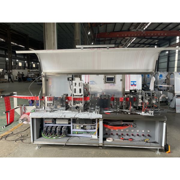 Automatic Single Sheet Wet Tissue Packing Machine 3/4 Side Sealing Sachet Packaging Machine for Hotel