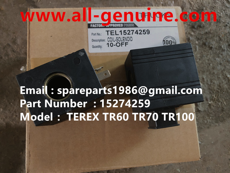TEREX 15274259 COIL SOLENOID NHL RIGID DUMP TRUCK TR35 TR50 TR60 TR100 3305B 3305F 3303 3307 TR45 TR70 MT4400 