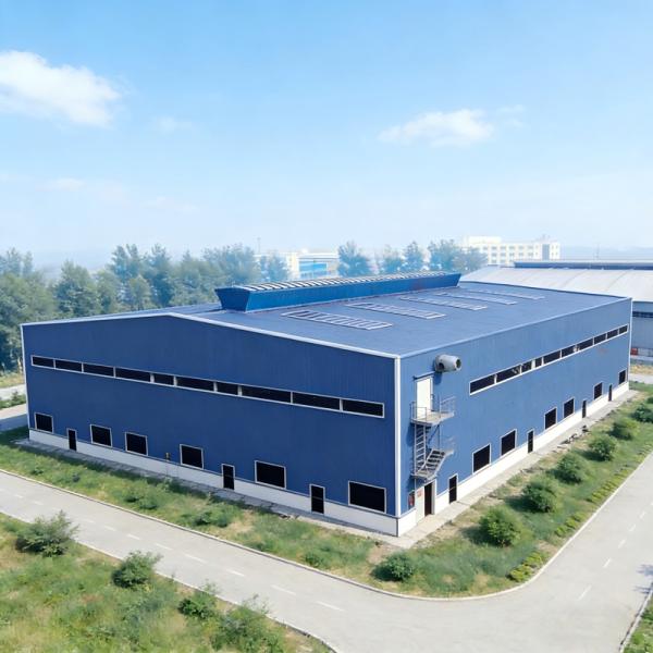 Open-plan steel structure workshop flexible adjustment of production processes and material flow