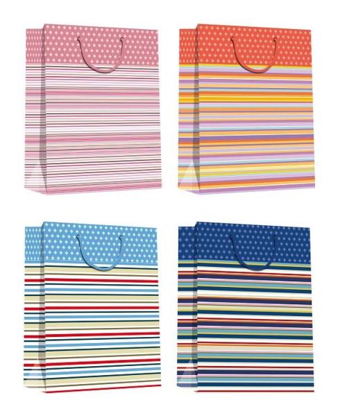 Christmas Paper Gift Bags eco friendly OEM production