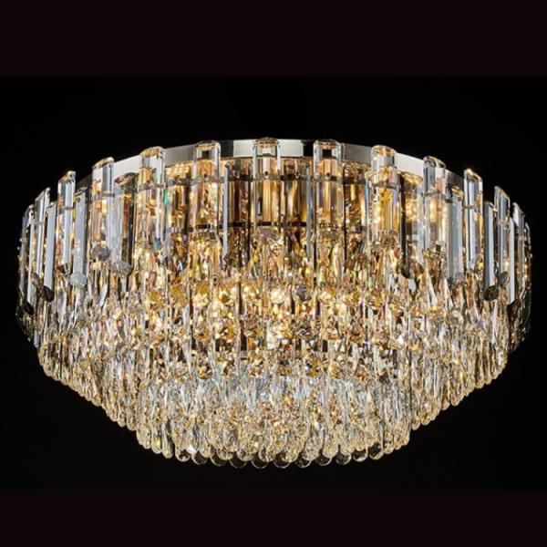 Gold Body Color Nordic Study Room with Modern Unique Round Ring Shaped Ceiling Lights