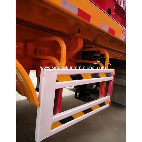 Popular ISO Semi Trailer Truck , Tri Axle Semi Trailer 12000×2500×3880mm