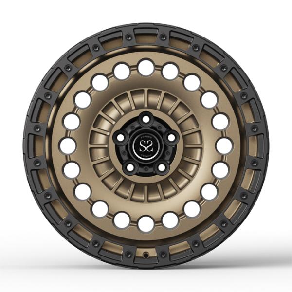 Off Road wheels 20inch 20x8.5 for Renge-Rover Discovery 5 Matte Bronze Black 4X4 Beadlock Rims
