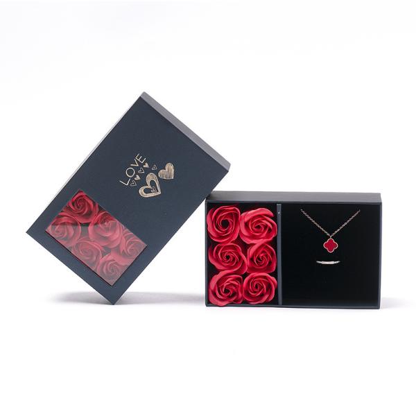 Preserved Roses Gift Boxes Soap Roses Boxes Jewelry Boxes For Valentines Day Gifts