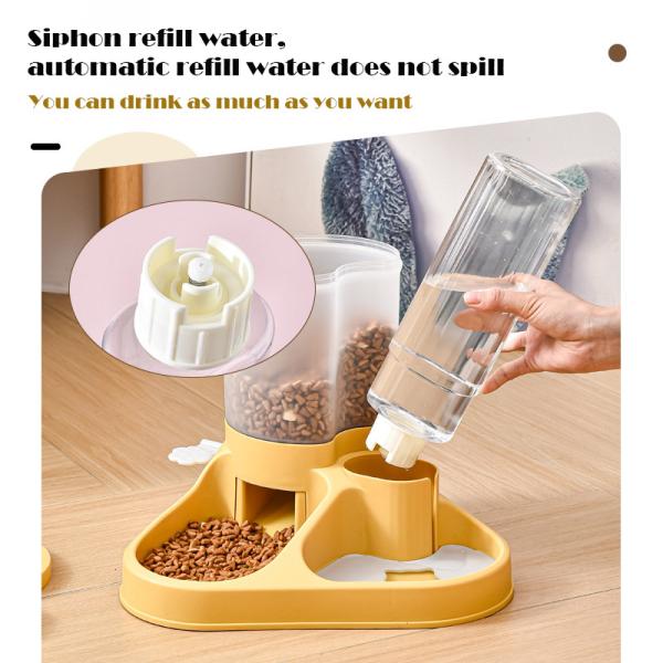 Small to Large Dog Water Dispenser with Automatic Feeder and Water Bowl Battery Operated