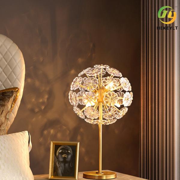 Медная настольная лампа G9 x 6 ухода за больным Кристл для домашней гостиницы