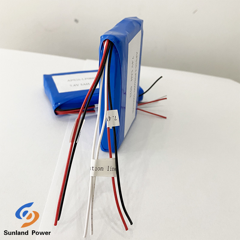 7.4V 5AH LP806090 2S1P Полимерные литиево-ионные батареи Функция I2C с топливным калибровкой