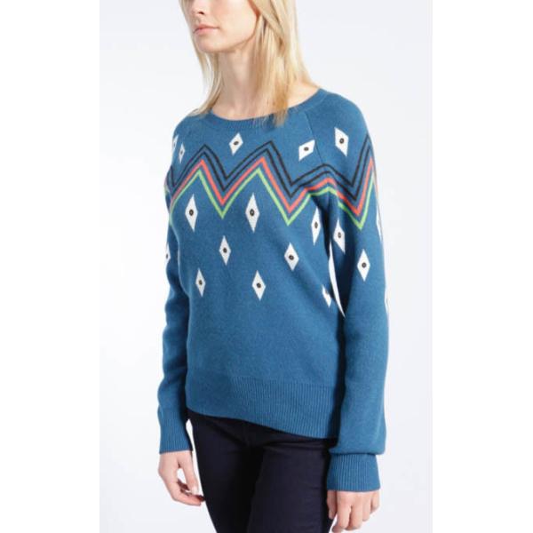 Women ' S Pullover Jacquard Knit Sweater For Hiking / Traveling Complex Material