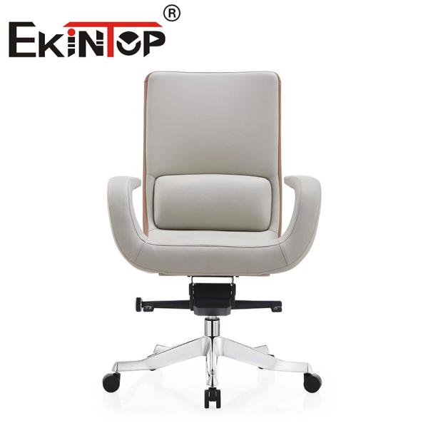 Real Leather Revolving Office Staff Executive Chair Cowhide Office Chair